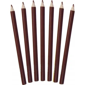 Pastelka Pastelky trojhranné silné Shan Hnědé 12 Ks