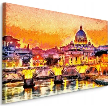 Obraz Obraz Bazilika sv. Petra Řím MALÍŘSTVÍ 3D 90x60