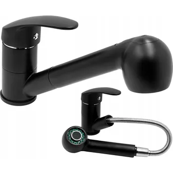 Vodovodní baterie Stojánková kuchyňská baterie Granitan HAND černá