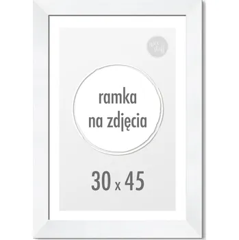 Rám na obraz Bílý Rámeček na fotografie 45x30 cm Rám 30x45 cm