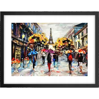 Obraz Obraz plakát v černém rámu do obýváku 40x30 foto města, plakáty na zeď