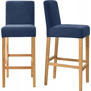 Barová židle Potah na židli MEBLE ODNOWA modrý