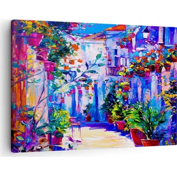 Obraz Obraz na plátně do obýváku, ložnice 70x50 město foto obrazy na zeď