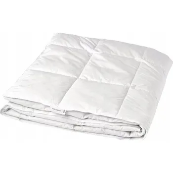 přikrývka Přikrývka lehce hřejivá 200x200 cm bavlna kachní prachové peří FJÄLLARNIKA