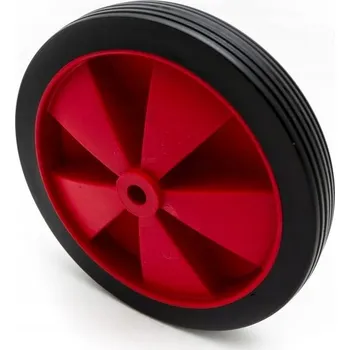 Pojezdové kolečko Kolečko do kočárku 122 mm, kluzné ložisko, červené