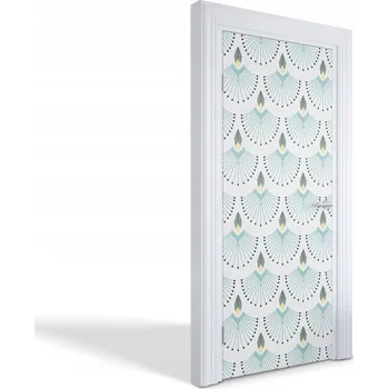 Fototapeta Dekorační samolepka na dveře, nábytek, skříň - Abstraktní vějíře 85x205 cm