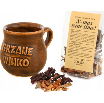 Hrnek na svařené víno 250 ml s uchem, kameninový Čaj , jako Dárek