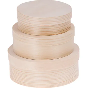 Obraz Sada dóz Bartu 3 kusy, hnědé