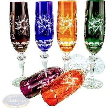 Sklenice Barevné křišťálové skleničky na šampaňské 170 ml M