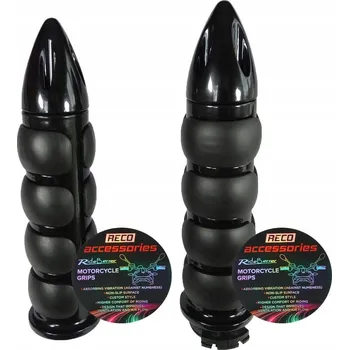 grip Černé hliníkové gripy / rukojeti tlumící vibrace