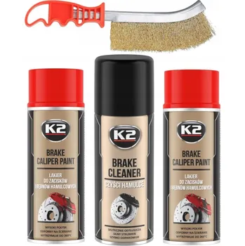 Autolak K2 BARVA LAK NA BRZDOVÉ TŘMENY ČERVENÝ
