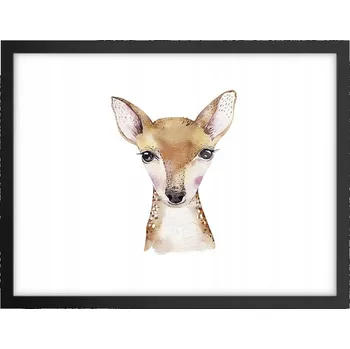 Obraz Obraz plakát v černém rámu do obýváku 40x30 zvířata foto na zeď