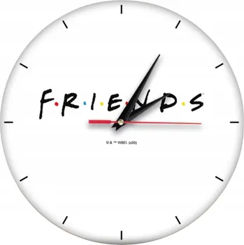 Hodiny Nástěnné hodiny matné Friends bílé