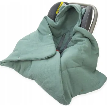 Zavinovačka ZAVINOVAČKA DO AUTOSEDAČKY/NOSÍTKA MUŠELÍNOVÁ S KAPUCÍ, DEKA Kerstin