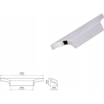 Nábytková úchytka SIRO 2454-122ZN1 chrom lesklý