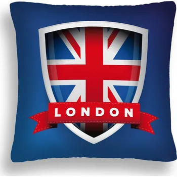 Polštář POLŠTÁŘ VELKÝ 50*50 MX 01 LONDÝN VLÁJKA DEKORACE