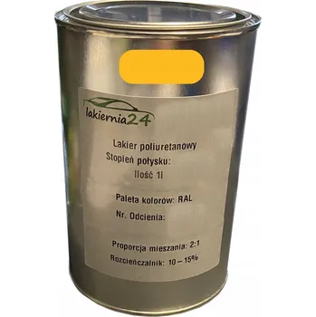 Lak na dřevo Barva průmyslová, polyuretanový lak 1l lesk 2:1 RAL 1023