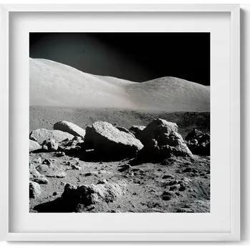 Obraz Dekorativní nástěnný obraz do pokoje Fotografie skal na Měsíci NASA 50x50 cm