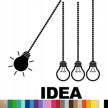 Obraz Samolepka na stěnu DO KANCELÁŘE NÁPAD MYŠLENKA 172x186