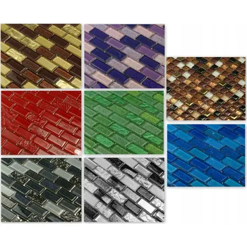 Obraz Barevná mozaika - doprodej, skleněné mozaikové dlaždice