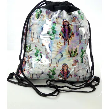 Školní batoh Pevný Vak Taška Školní Batoh hologram 3D LAMA DO ŠKOLY ŠKOLKY