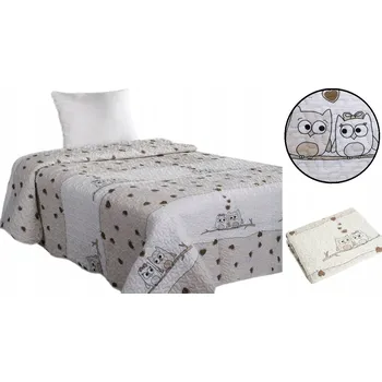 Přehoz na lůžko Přehoz na postel Eurofirany polyester 170 cm x 210 cm béžový