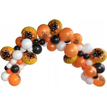 Santex Balónová girlanda Halloween černo-oranžový mix 50ks