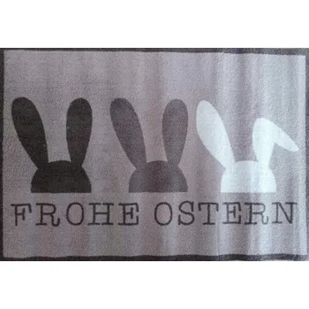 Rohožka Velikonoční rohožka protiskluzová, šedá barva 40x60 cm