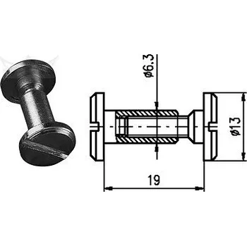 Nábytkové kování Spojovací kování 19 mm Zn č.8608053A