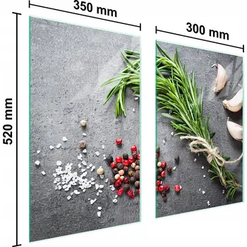 Kuchyňské prkénko Krájecí deska TMK ArtDeko sklo 2 ks