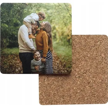 Podtácek Korková foto podložka pod hrnek s potiskem vaší fotografie, přírodní korek