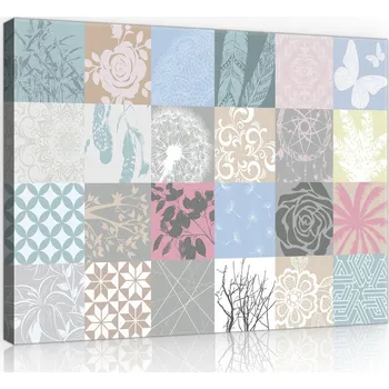 Obraz OBRAZ NA PLÁTNĚ CANVAS 60x40 MOZAIKA PATCHWORK