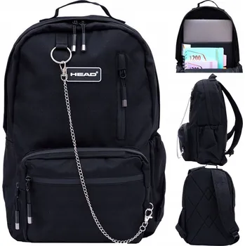 Městský batoh Školní batoh jednokomorový Astra černý