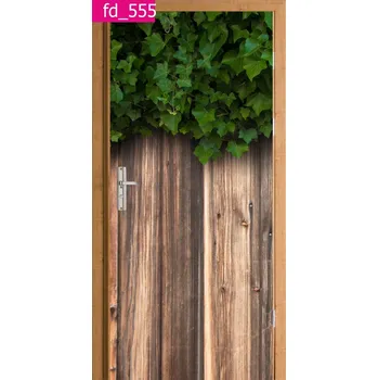 Fototapeta FOTOTAPETA SAMOLEPÍCÍ TAPETA NA DVEŘE SKŘÍNĚ břečťan dřevo