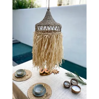 Pletené stínidlo Závěsné svítidlo s třásněmi ALIF