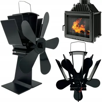 Krbový ventilátor KOMÍNOVÝ VENTILÁTOR PRO KRBOVÁ KAMNA RADIÁTOR NAPÁJENÝ TEPLEM 2v1