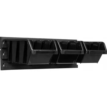 Obraz Dílenská nástěnná deska 39x13 cm + 3 Přihrádky