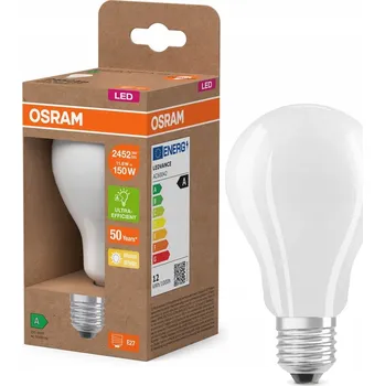 Žárovka LED žárovka E27 11,6W (ekvivalent 150W) 2452lm 2700K FILAMENT 212lm/W Třída A OSRAM