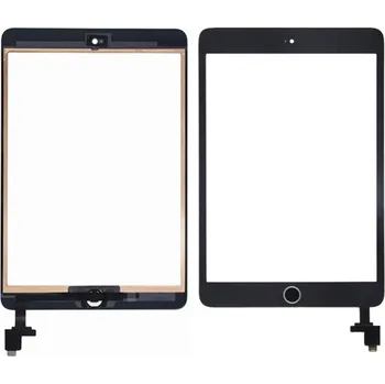 Dotykové sklo (digitizér) pro iPad Mini 2 A1489 A1490 A1491 s tlačítkem Home, černé