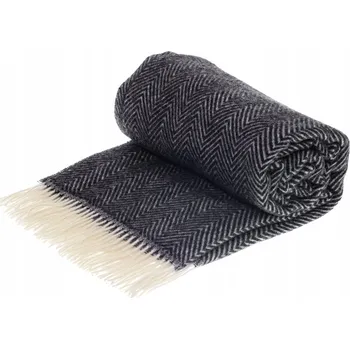 Prostěradlo Deka Rena Home vlněná 140 cm x 200 cm šedá