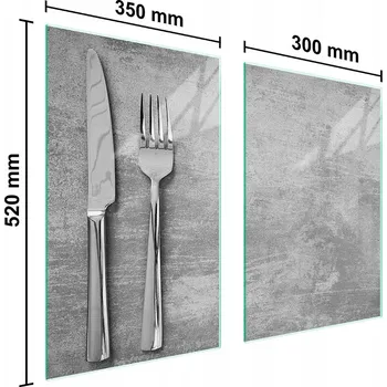 Kuchyňské prkénko Krájecí deska TMK ArtDeko sklo 2 ks