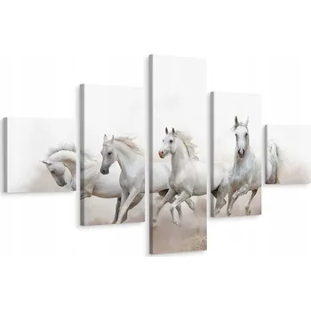 Obraz Vícedílný obraz Arabští koně Zvířata 3D 250x150 cm