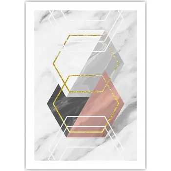 Obraz Plakát bez rámu do obýváku ložnice 50x70 abstrakce moderní módní obraz