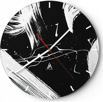 Hodiny Nástěnné hodiny Skleněné hodiny 30x30 cm Abstrakce Moderní umění Barva Hodiny na zeď ARTTOR Moderní nástěnné hodiny do obýváku Tiché nástěnné hodiny do kuchyně Skleněné nástěnné hodiny bezhlučné Nástěnná dekorace módní stylové Nástěnné hodiny do kuchyně k