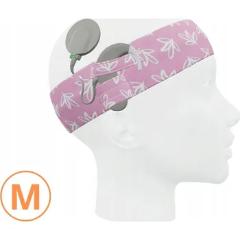 Univerzální pásek na procesor řeči / implantát - lístky - vel. M