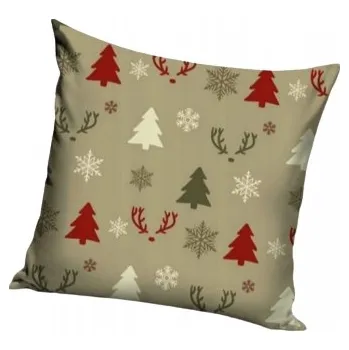 Povlak na dekorativní polštářek Dekorační povlak na polštář VÁNOČNÍ Carbotex 40 x 40 cm