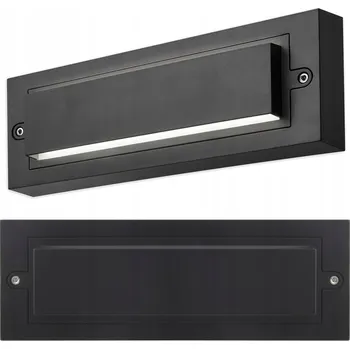 Venkovní osvětlení Venkovní nástěnné svítidlo Masterled černé, integrovaný LED zdroj 6 W