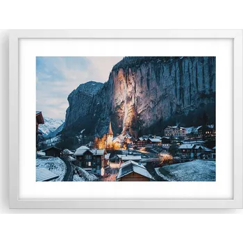 Obraz Obraz plakát v bílém rámu do obýváku 40x30 krajina foto na zeď