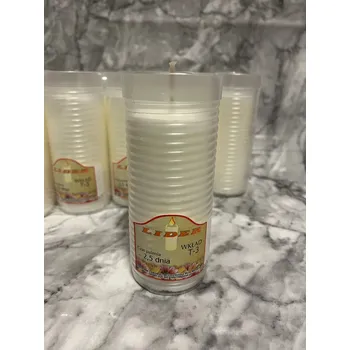 Svíčka Náplň do hřbitovné svíčky s dlouhou dobou hoření 120 hodin