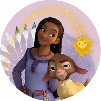 Polštář WISH Přání Asha POLŠTÁŘ DEKORAČNÍ KULATÝ POLŠTÁŘEK OZDOBA DO POKOJE DISNEY HOME